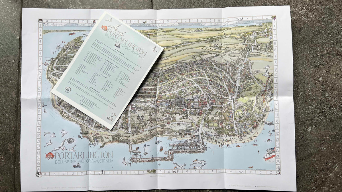 The Portarlington Map - Colour