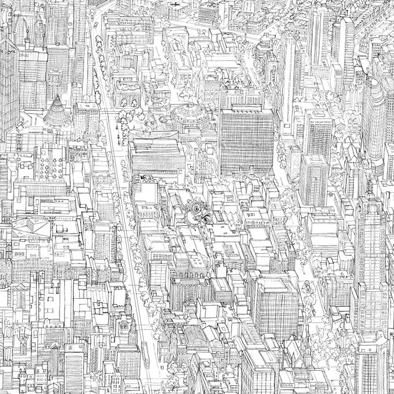 The Melbourne Map Black & White Open Edition